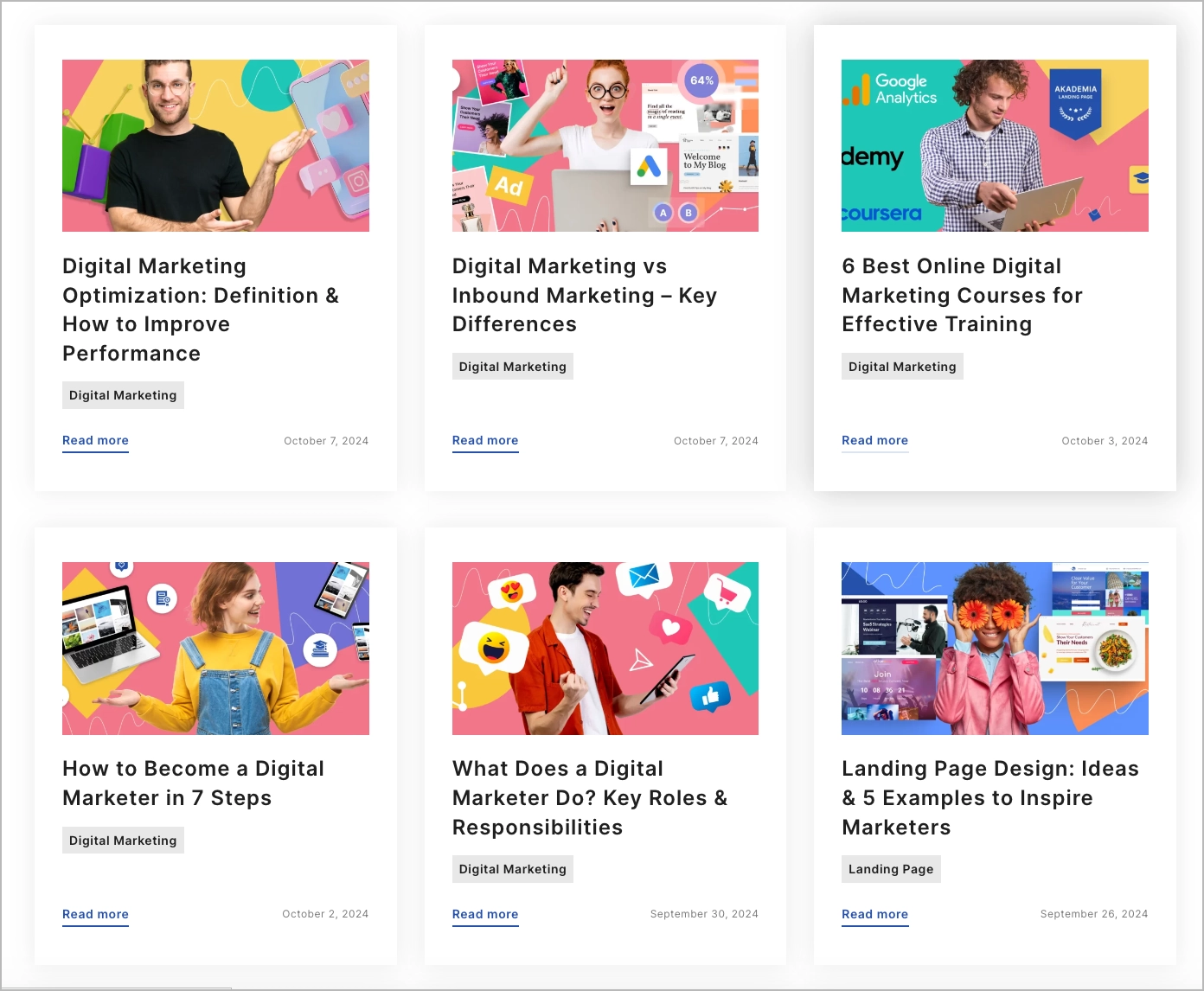 conteúdo otimizado e envolvente no blog de marketing