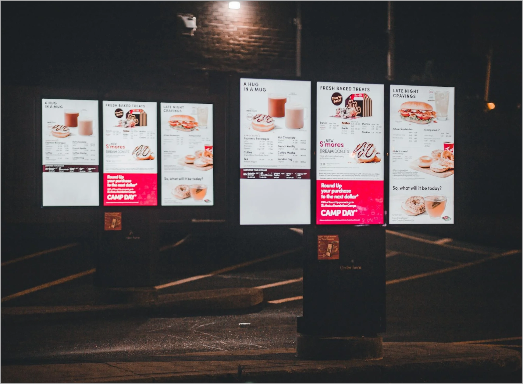 anúncio em painel digital