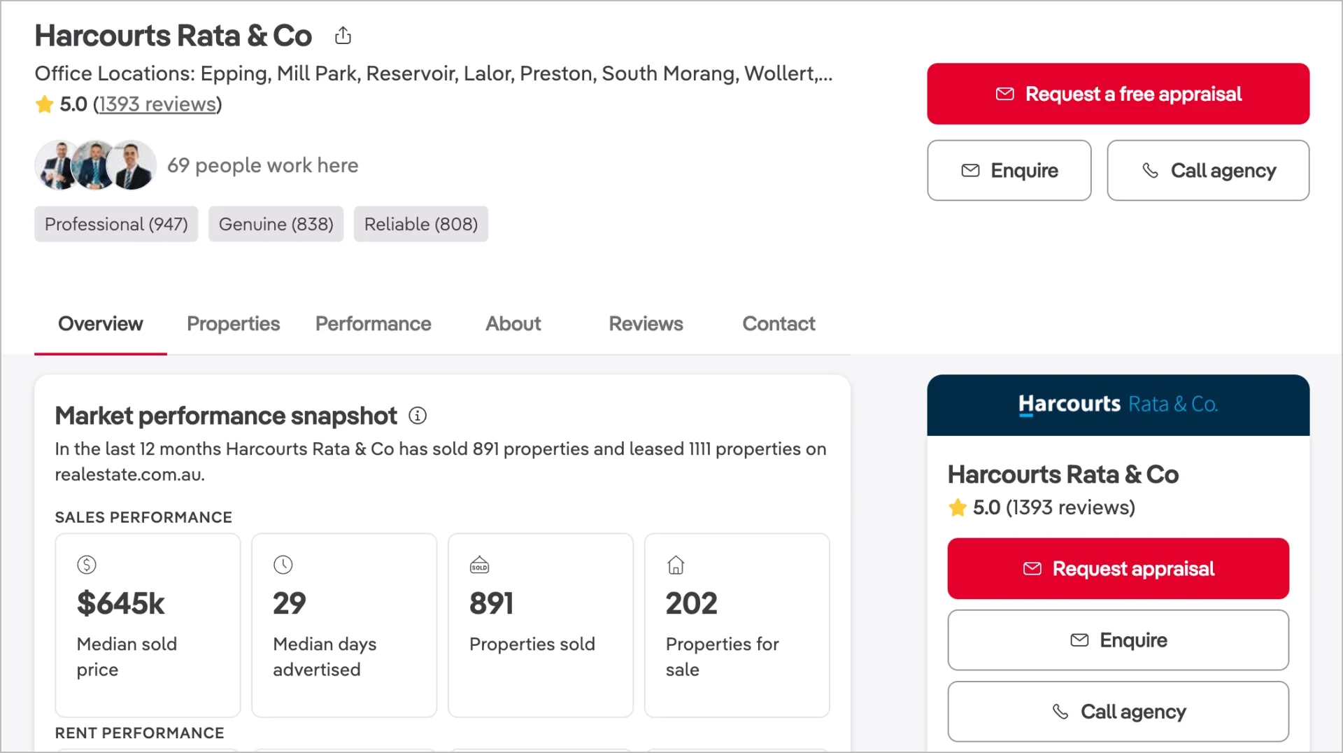 página da empresa em um portal de avaliação como uma forma de adquirir novos clientes