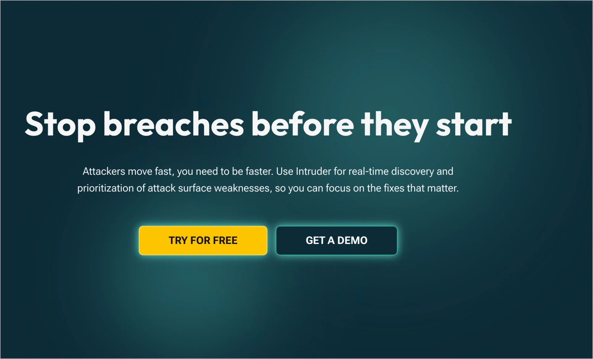 professional looking landing page with clear cta instead of hero image