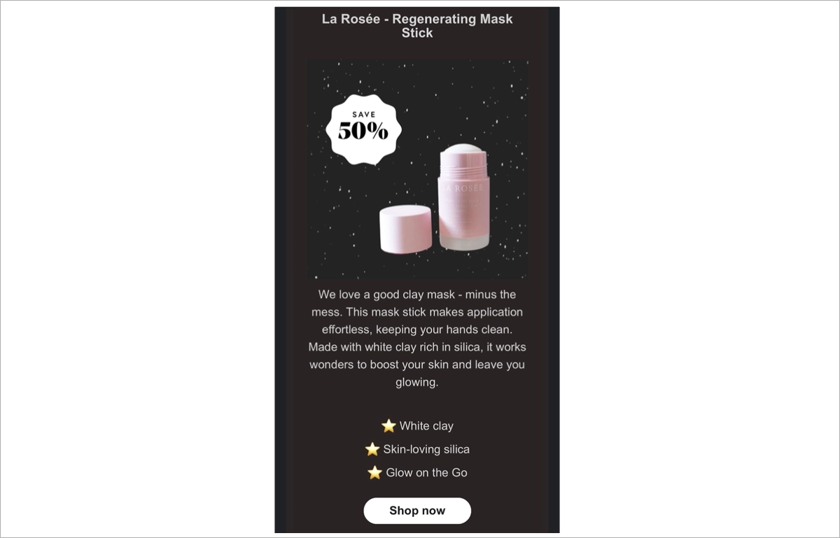 ótimo design de e-mail