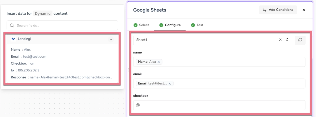 configuring action in OttoKit