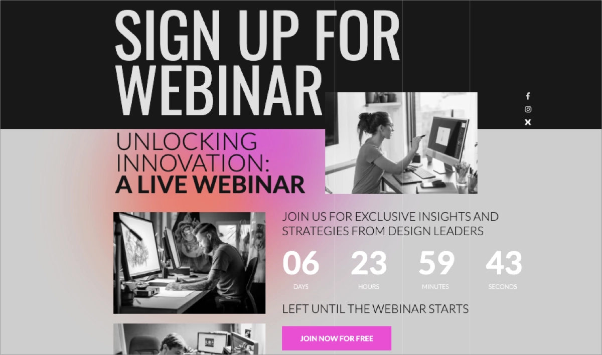 landing page template