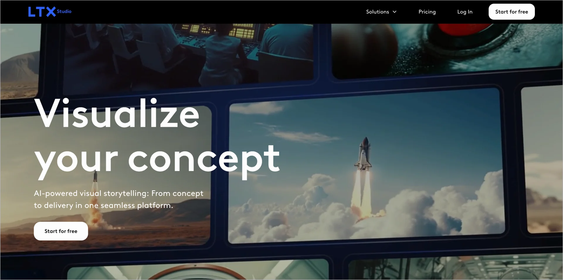 good landing page with background video
