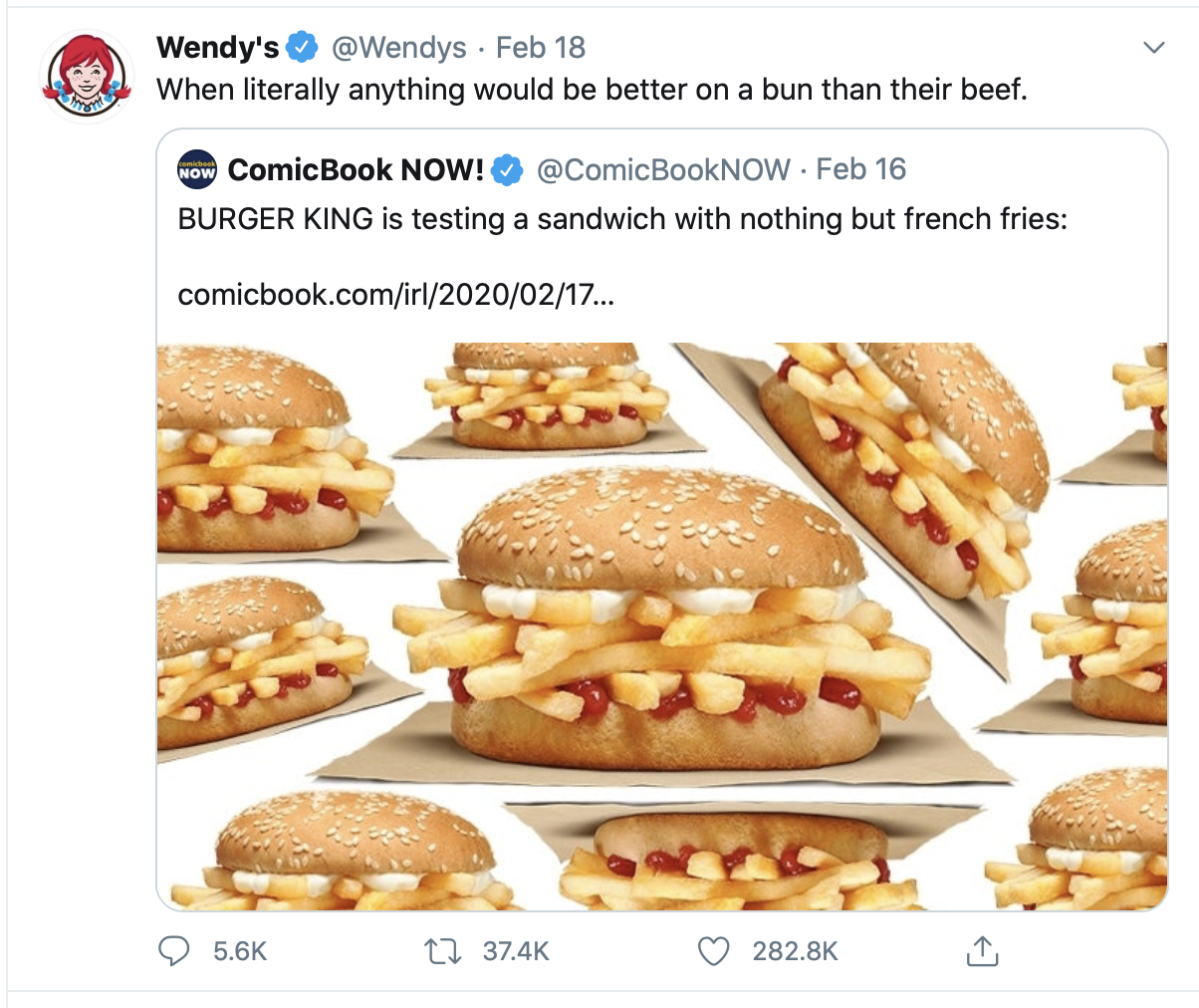Wendy's social media marketing strategy example