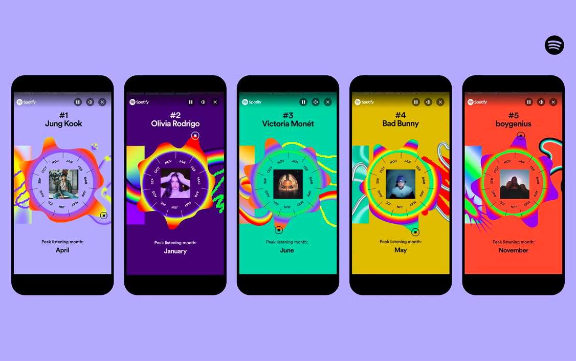 Spotify's Wrapped campaign example