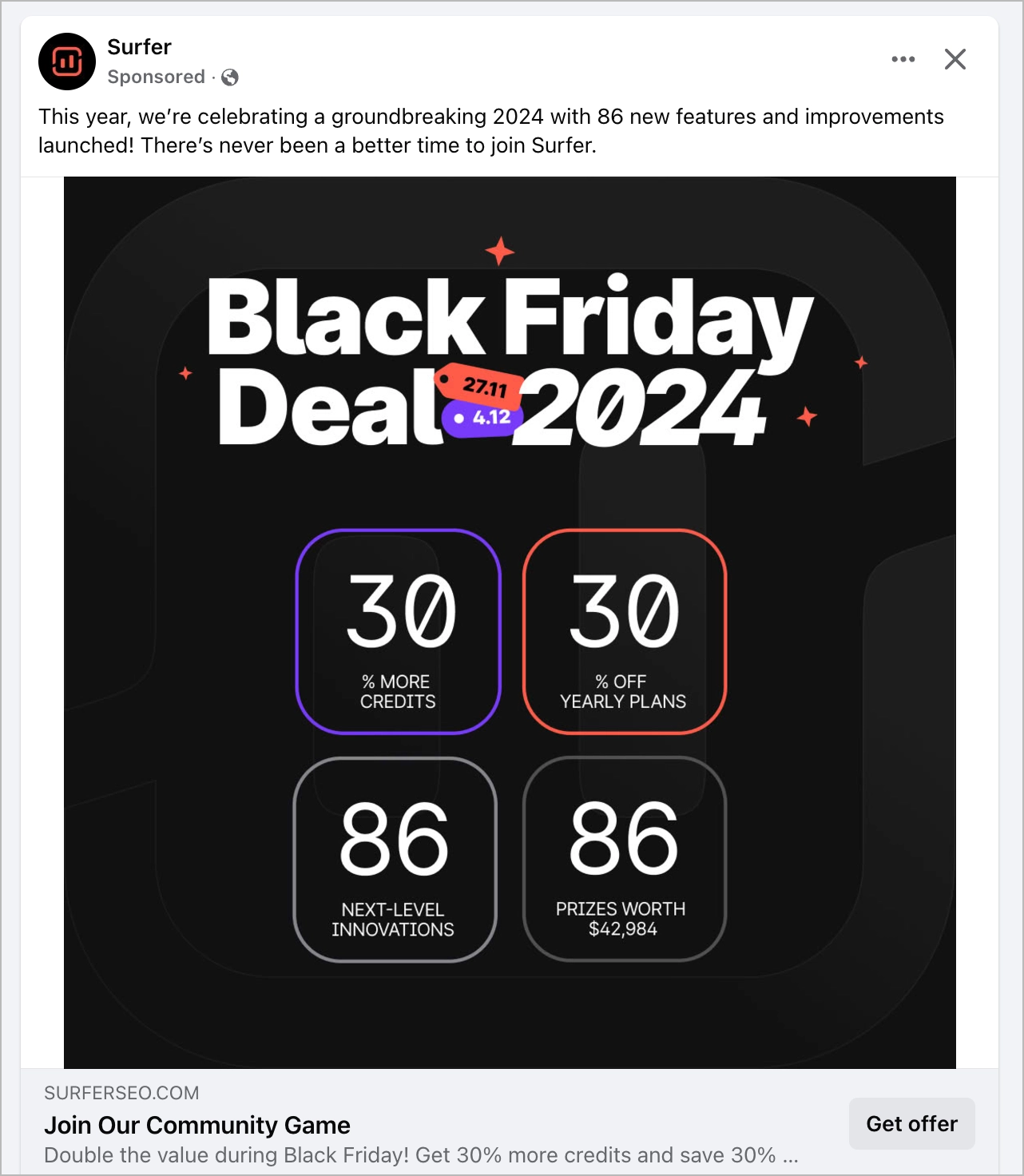 social media advertising example