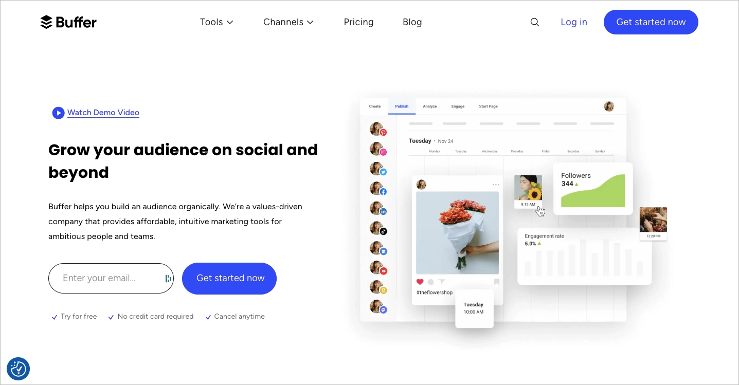 Buffer social media management platform