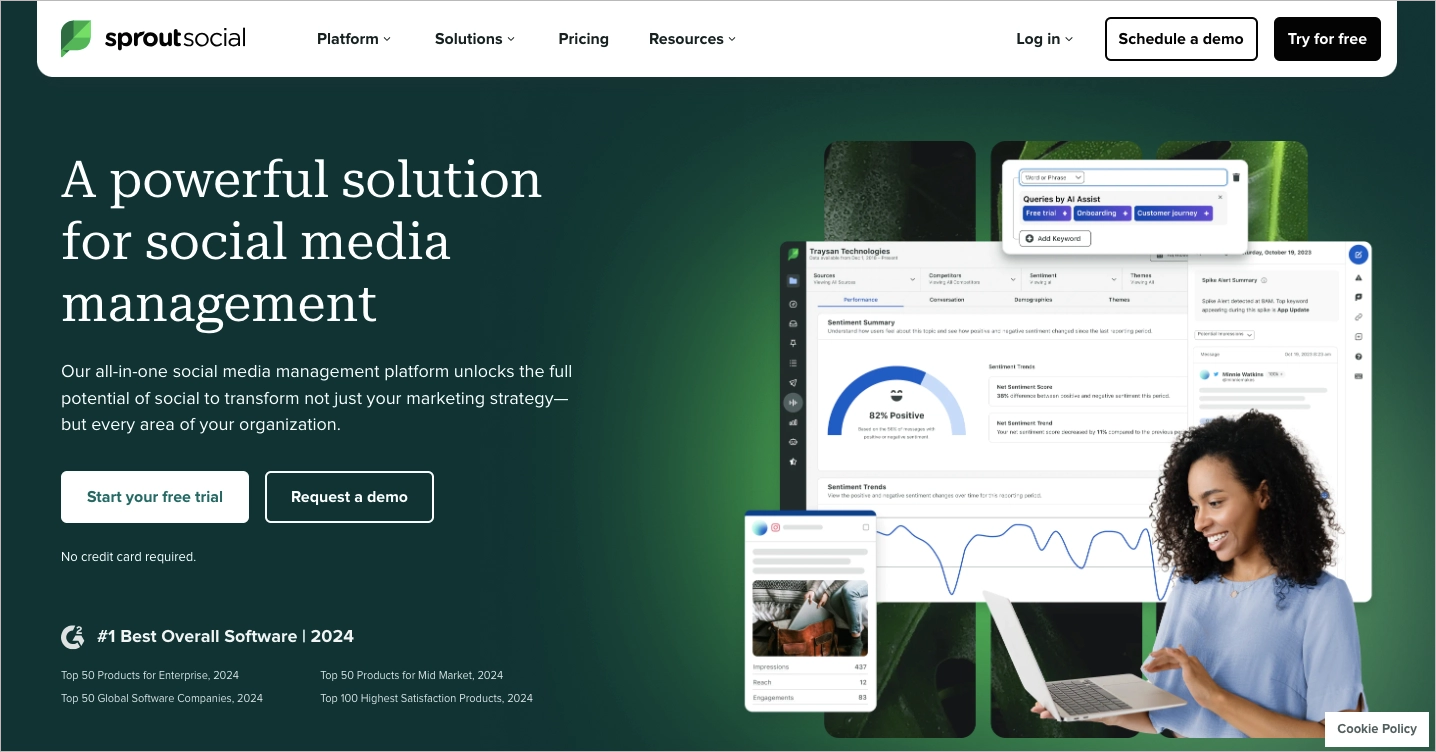 Sprout Social media management solution