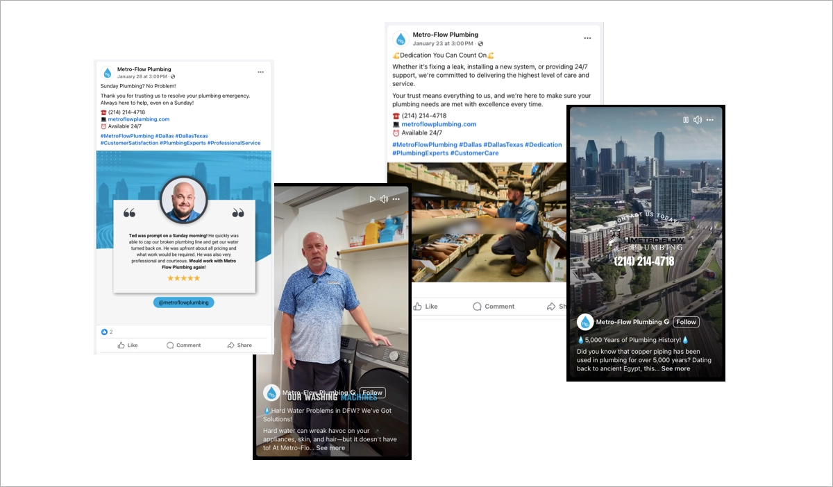 marketing de mídia social para encanadores