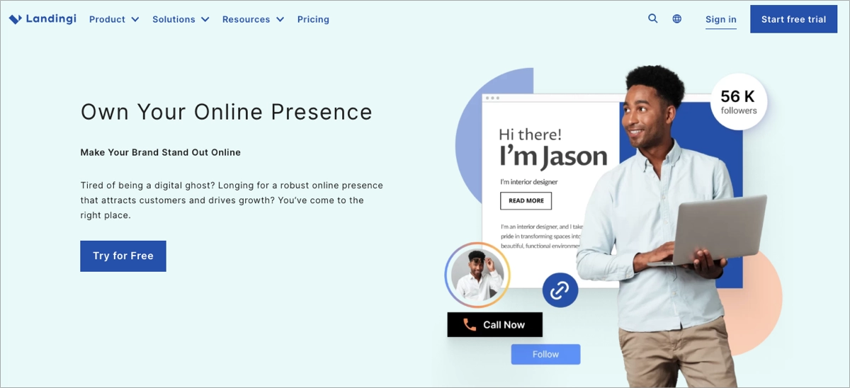 melhor plataforma landing page
