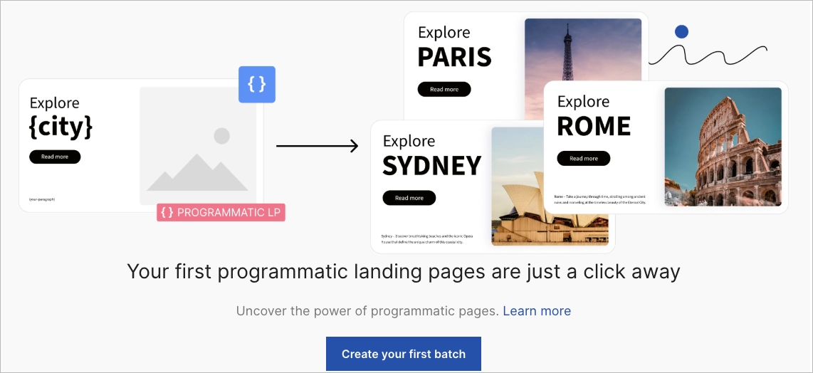 Programmatic Landing Pages