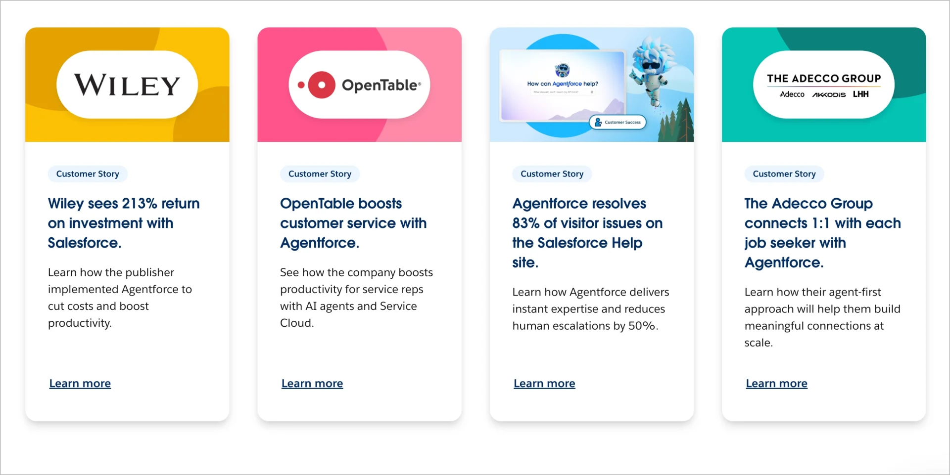 case studies used on website to make audience feel confident about the brand