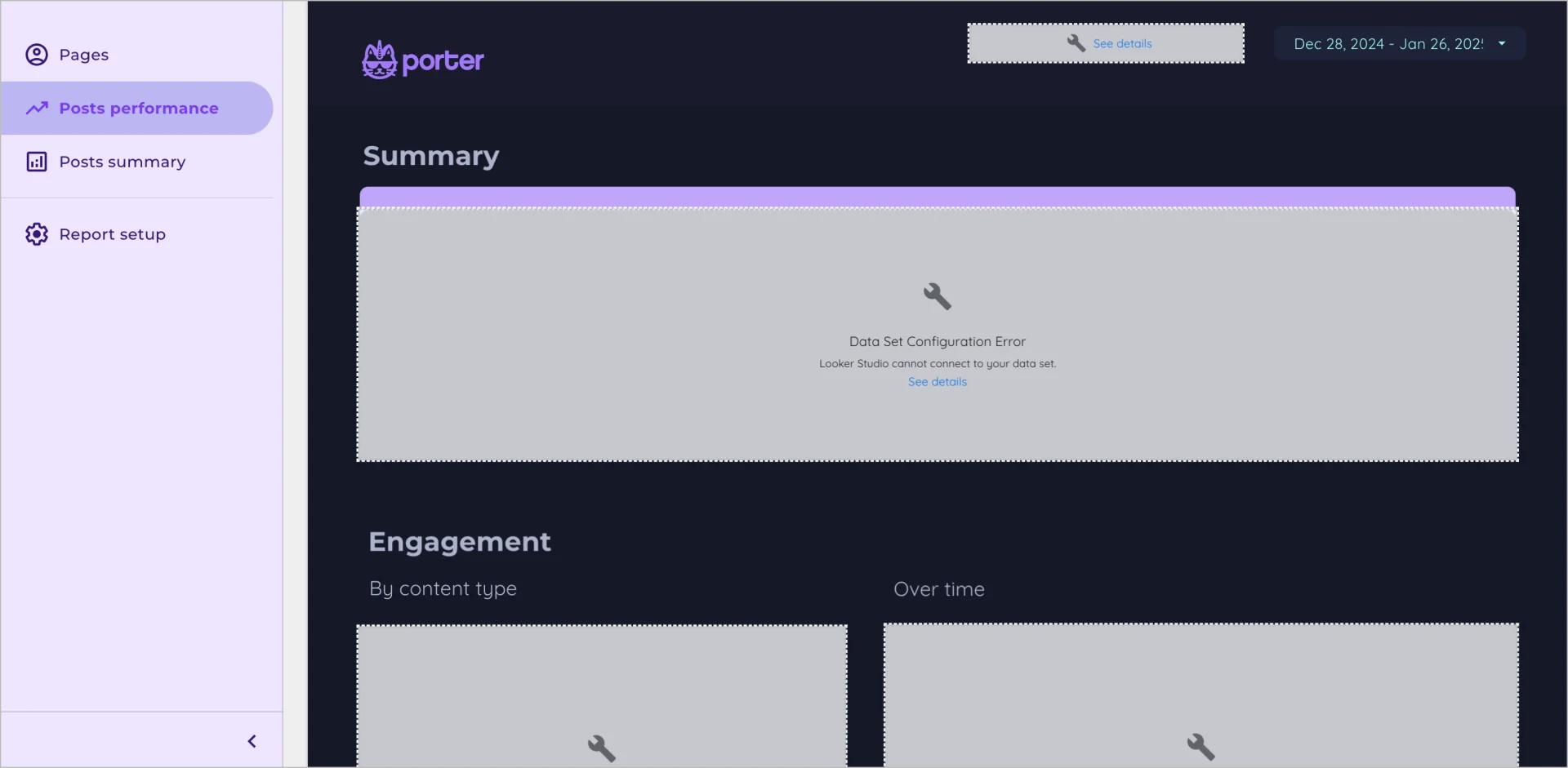 Facebook Insights Wettbewerber Bericht Vorlage von Porter Metrics
