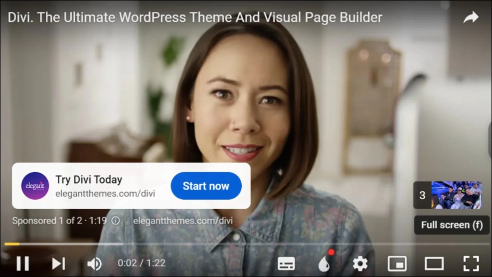 video remarketing example YouTube