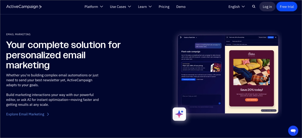 GetResponse alternative – ActiveCampaign