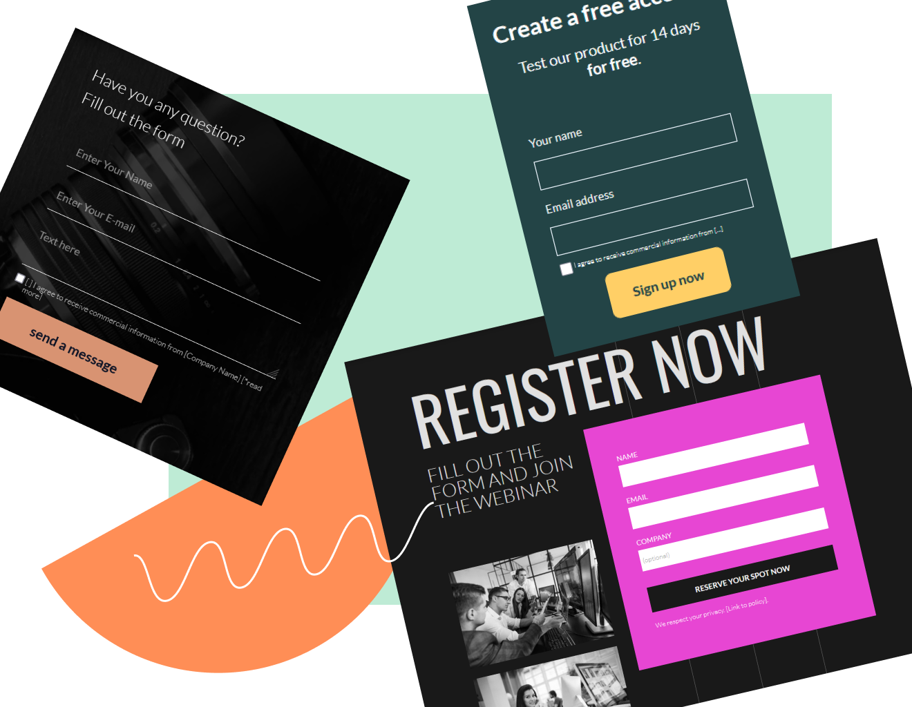 Use cases of free forms
