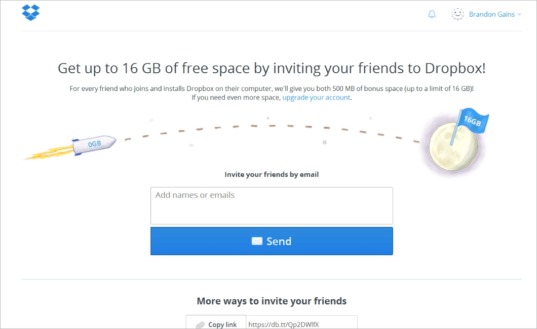 referral marketing example