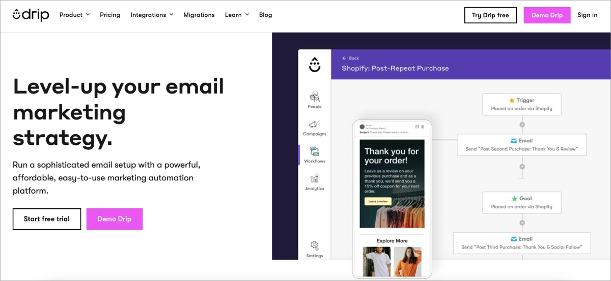Przykład lead generation B2B: bezpłatny okres próbny, aby pozyskać więcej potencjalnych klientów