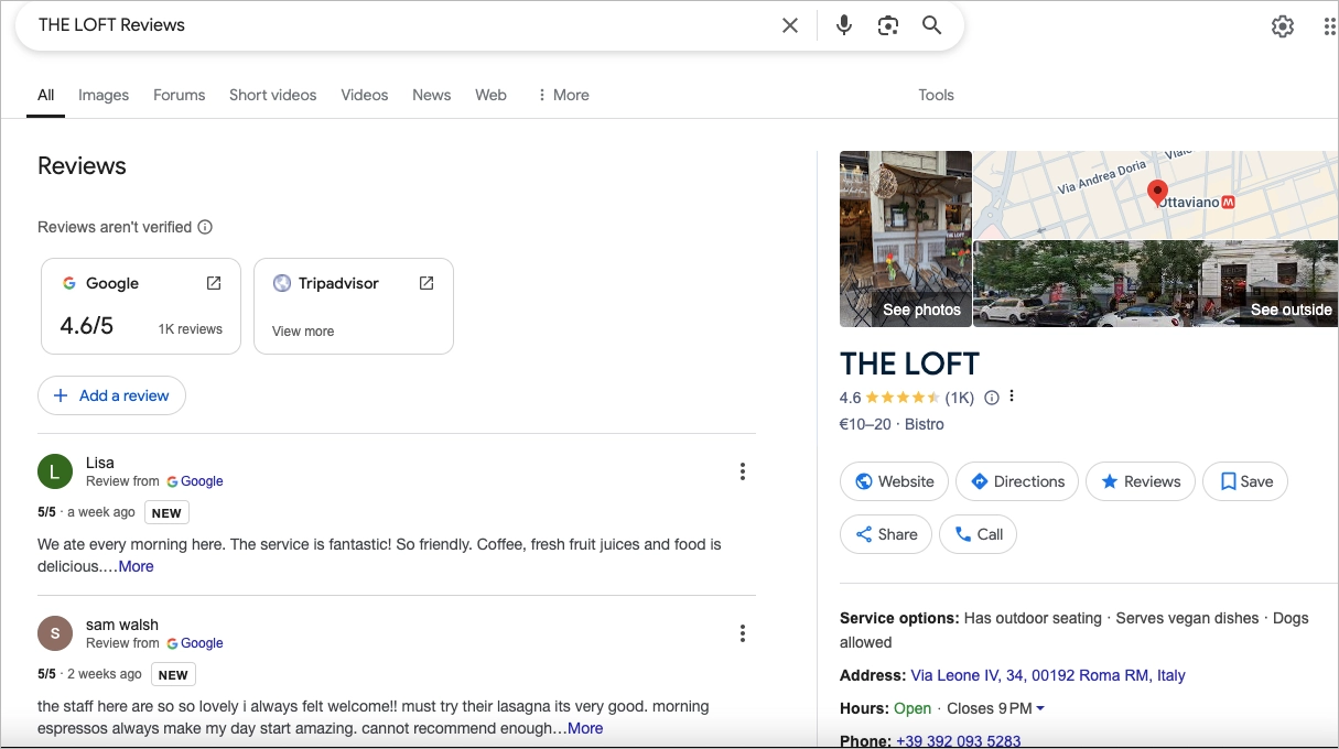 local lead generation example