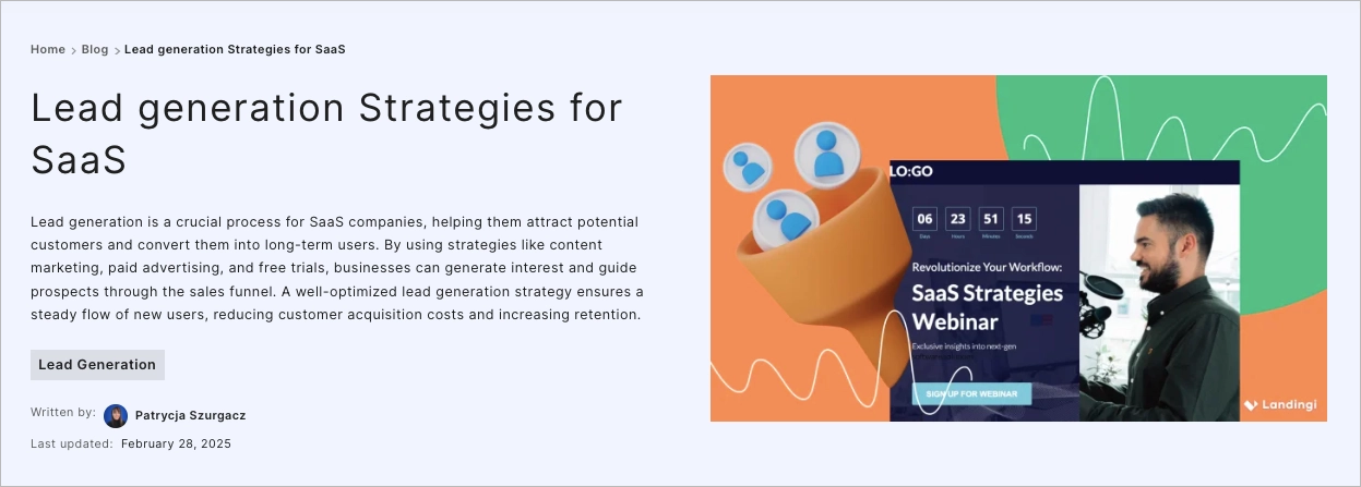 lead gen strategies for saas