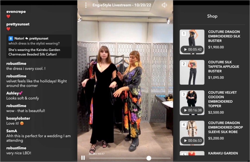 przykład transmisji zakupowej