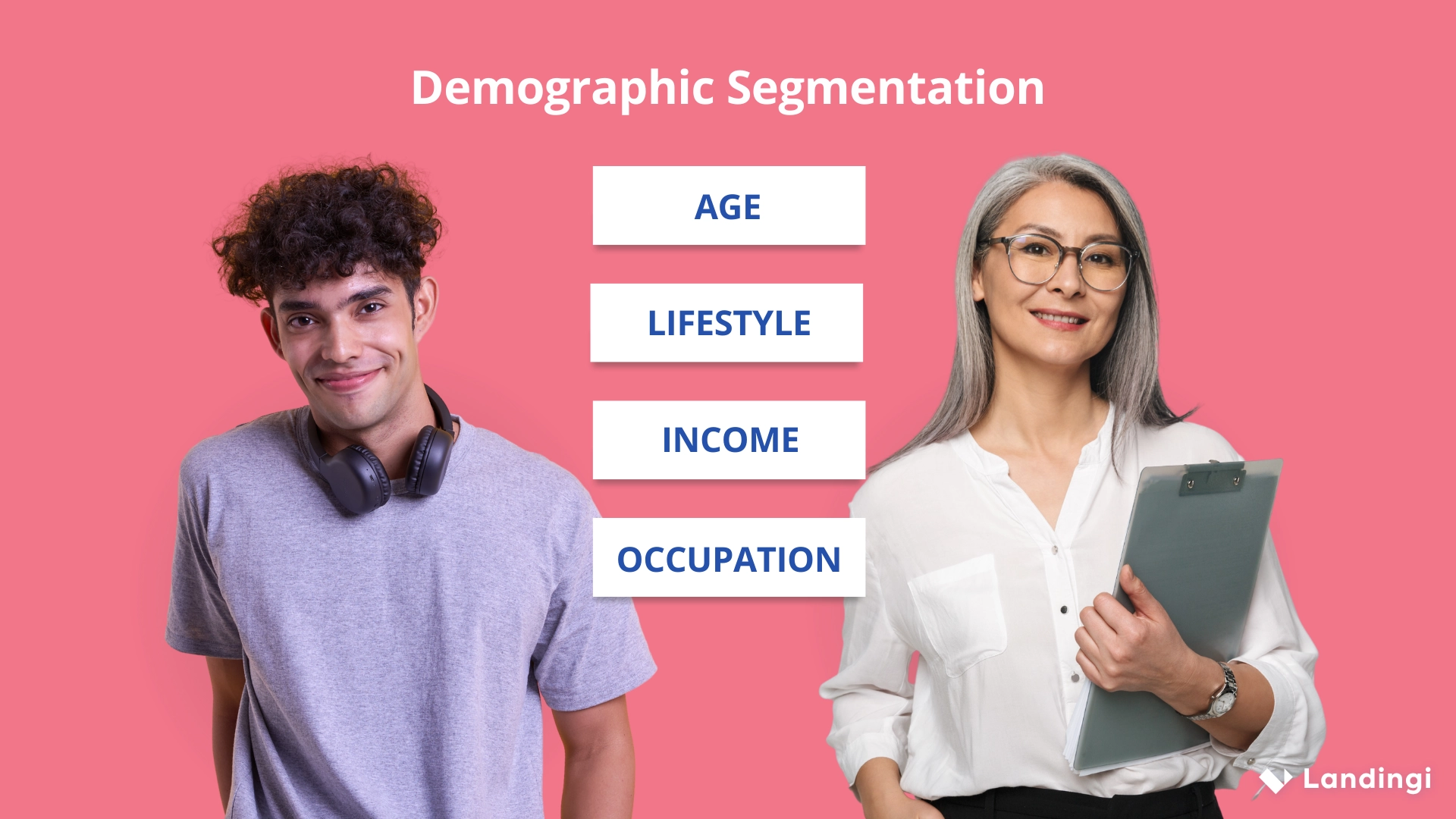 Data management platforms allows for detailed demographic segmentation - here is an example of two different target groups