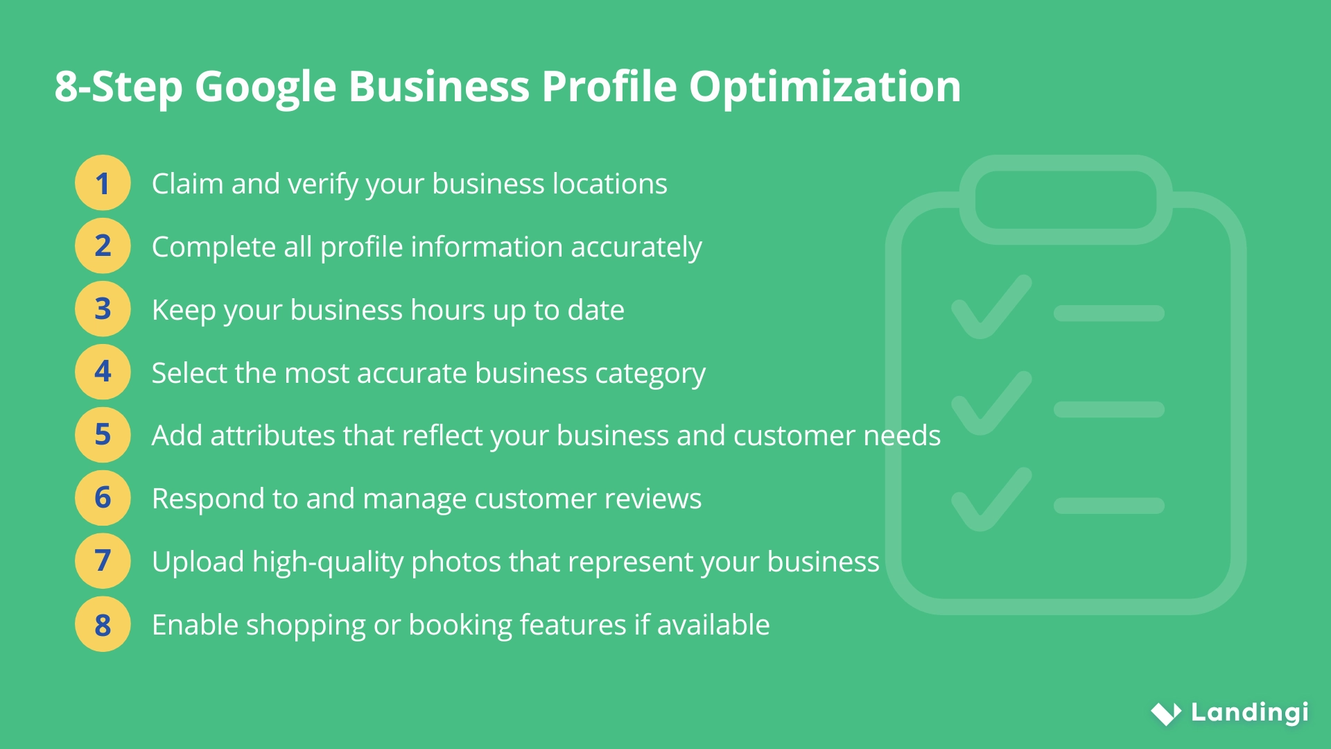 Google Business Profile Checklist