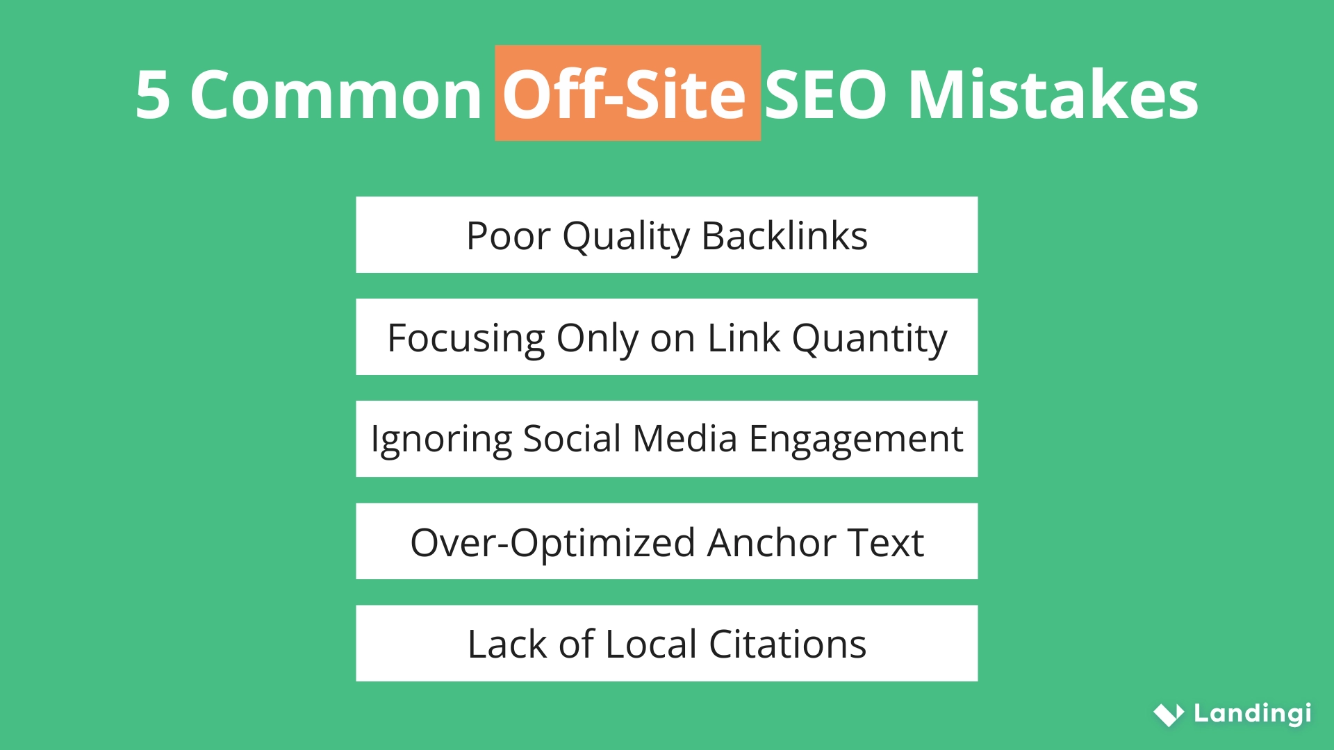 Erros comuns de SEO fora do site