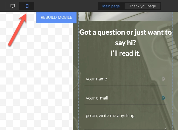 otimização de celulares em Landingi
