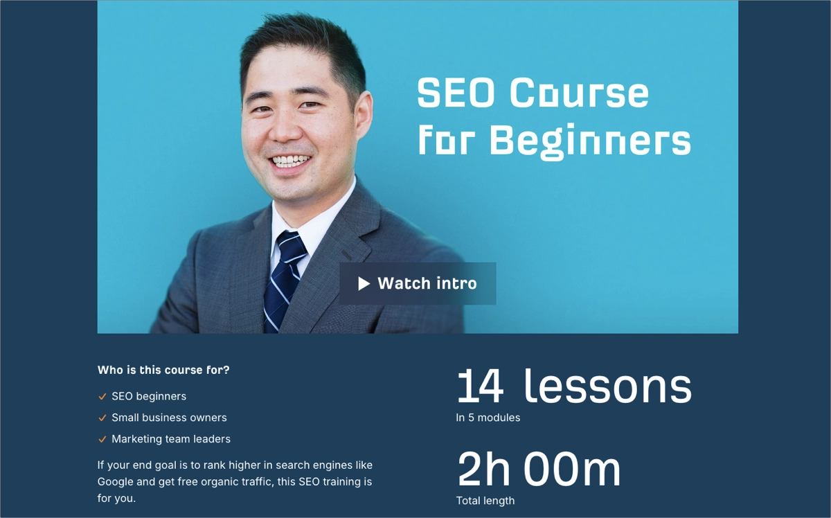 free search engine optimization course