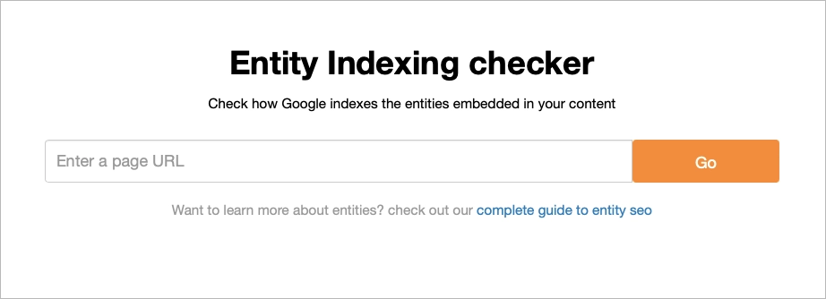 entity indexing checker