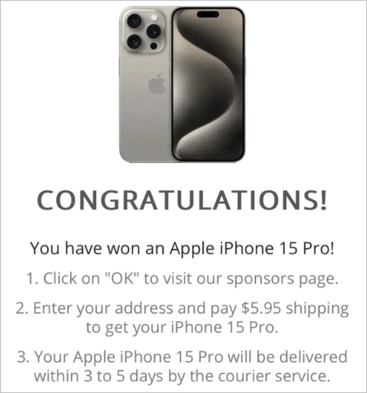 Link spamming example