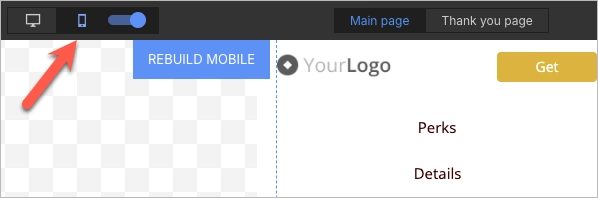 mobile optimization in Landingi