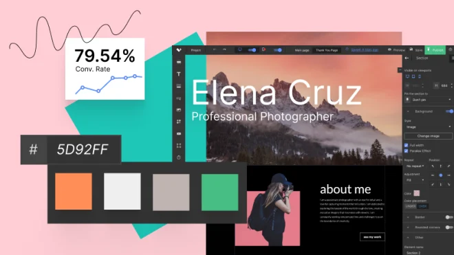 Landing page builder example