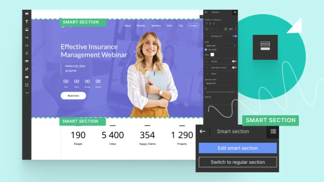 Smart Sections example