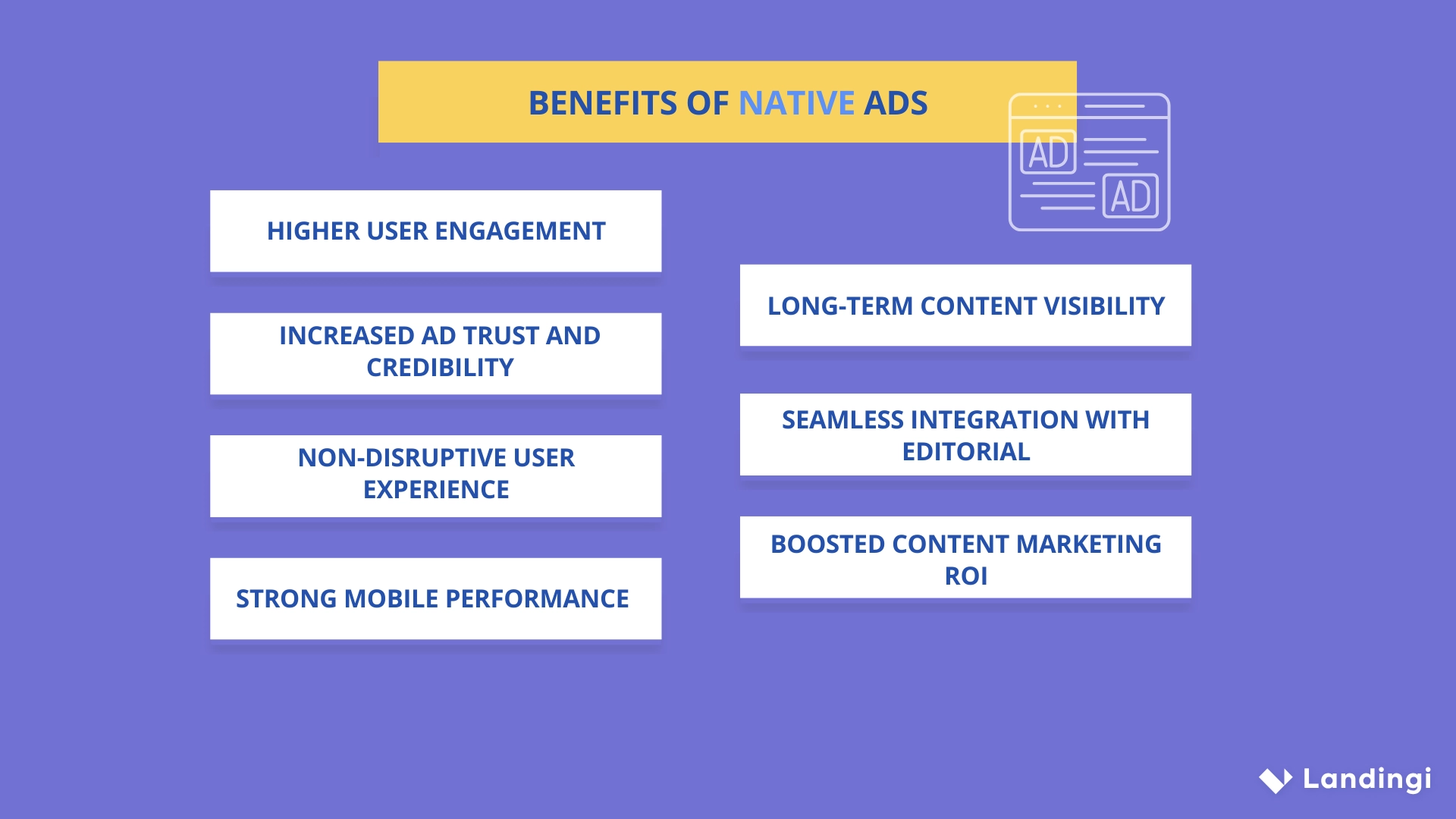 benefits of native ads – infographics