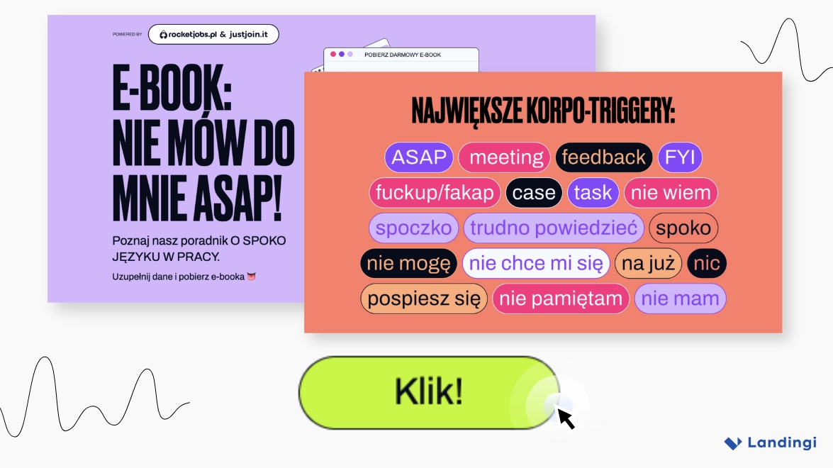 ebook landing page by Just Join IT