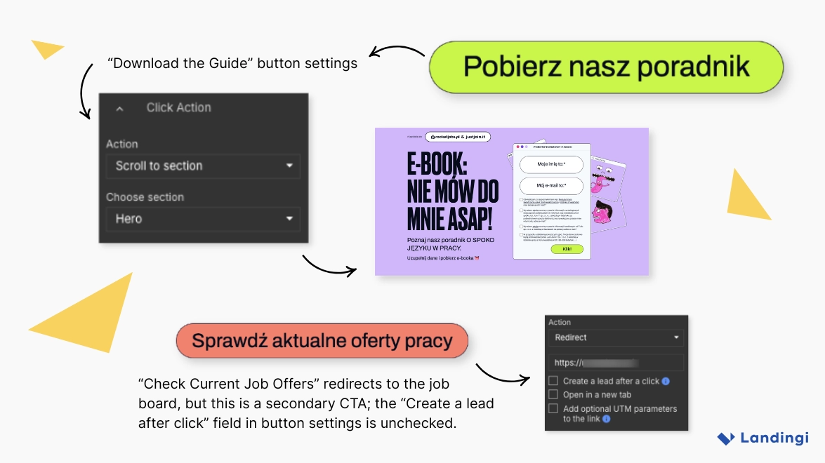 dual CTA strategy - Just Join IT's ebook page